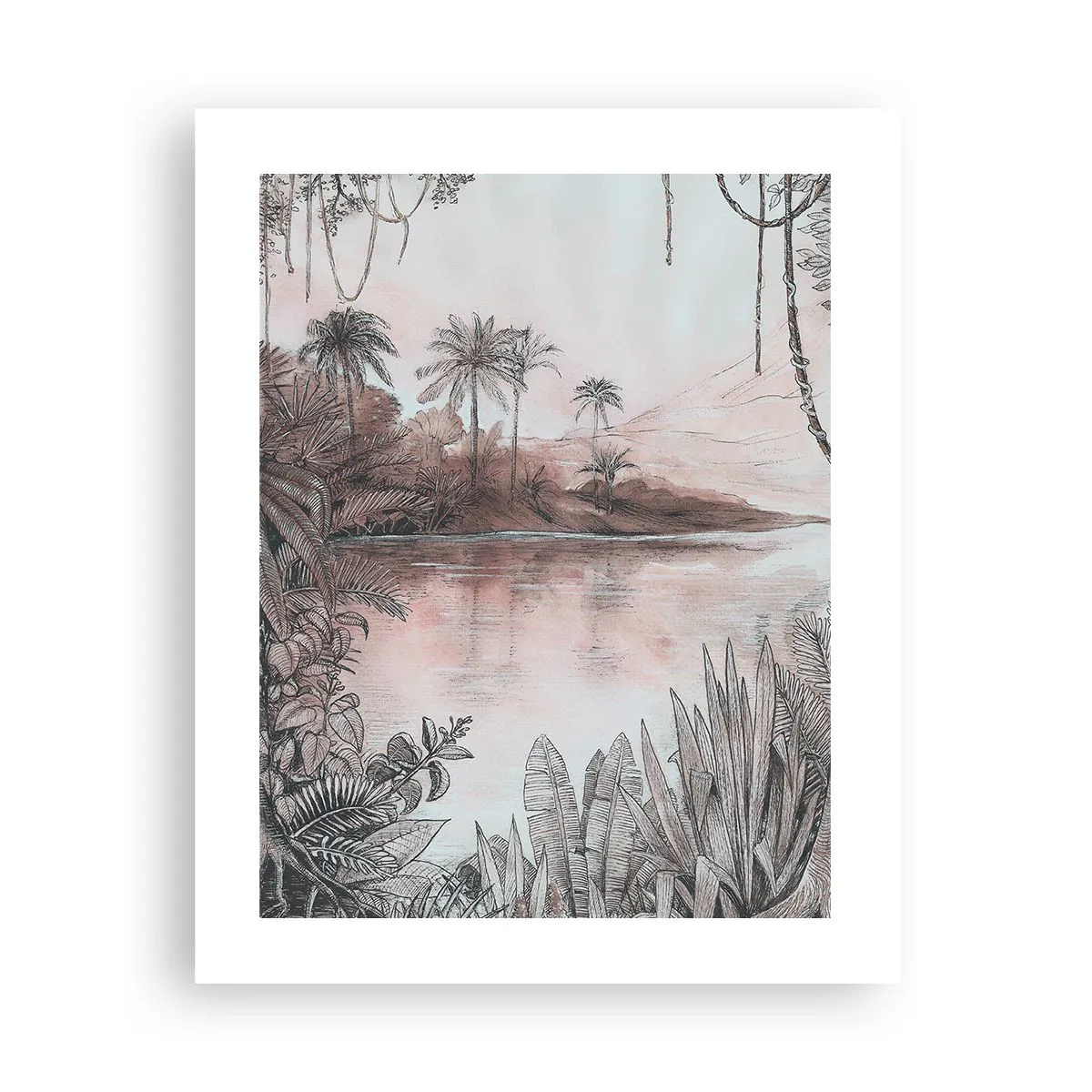 Poster - Tagebuch eines Entdeckers aus dem 19. Jahrhundert - 40x50 cm