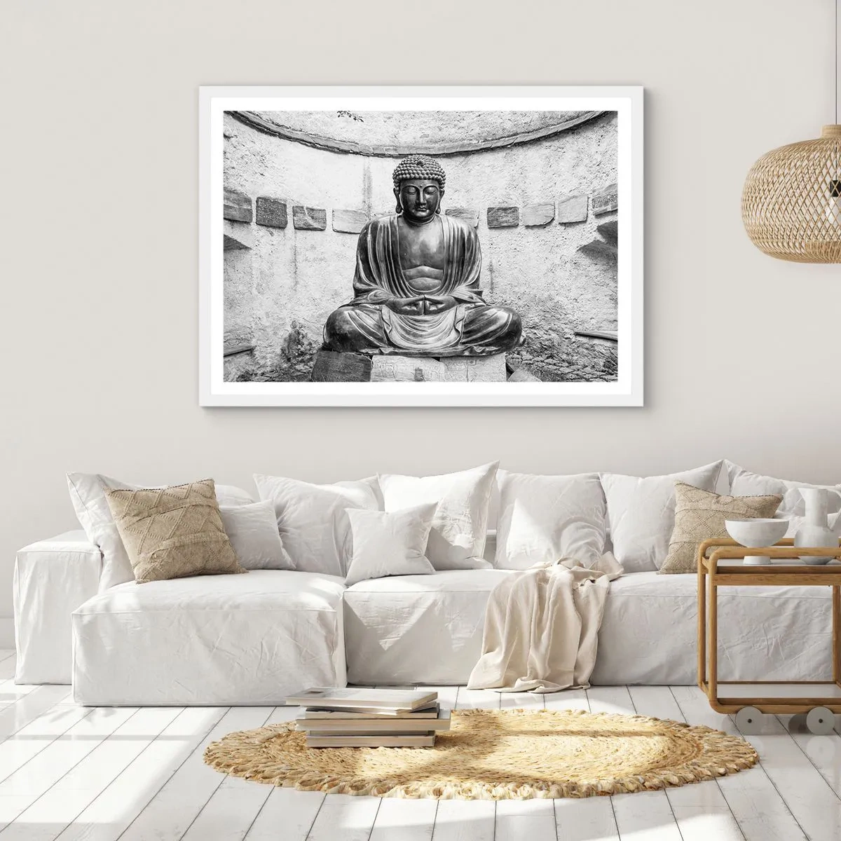 Poster in einem weißen Rahmen - An der Quelle des Friedens - 100x70 cm