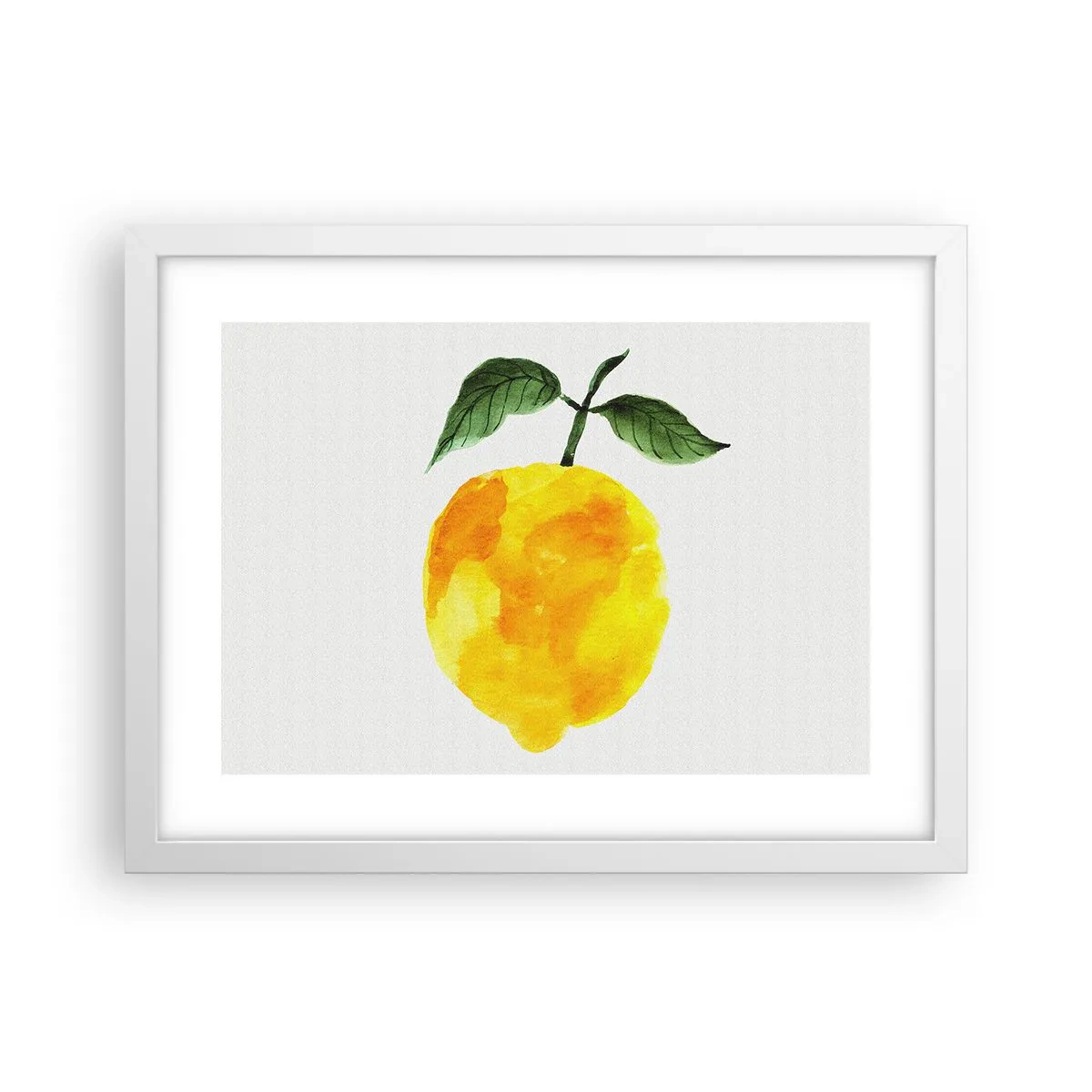 Poster in einem weißen Rahmen - So schmeckt man die Sonne - 40x30 cm