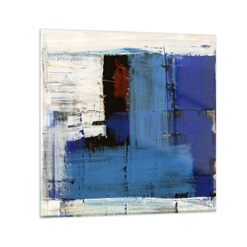 Glasbild - Bild auf glas - Geheimnis ist blau - 30x30 cm