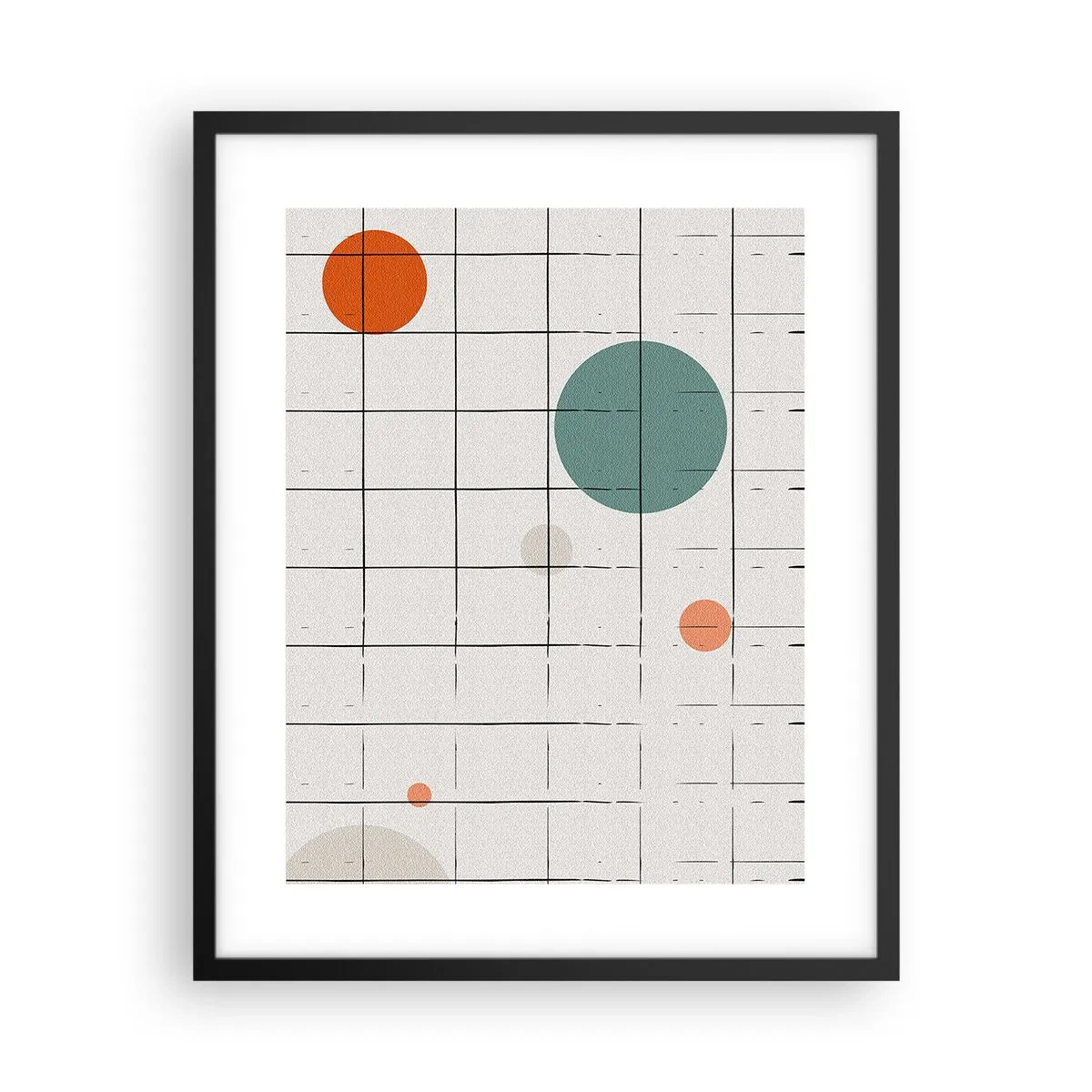 Poster in einem schwarzem Rahmen - Gefangen. Wir oder sie? - 40x50 cm