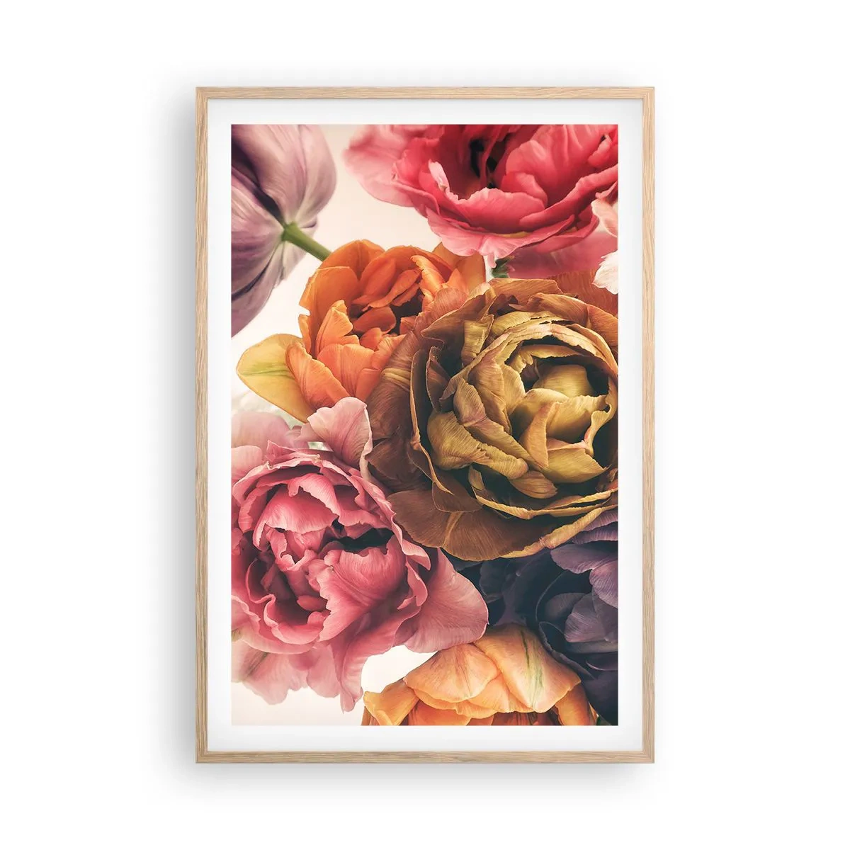 Poster in einem Rahmen aus heller Eiche - Eine Feier des Lebens - 61x91 cm