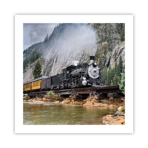 Poster - Wo willst du hin? Wohin? - 50x50 cm