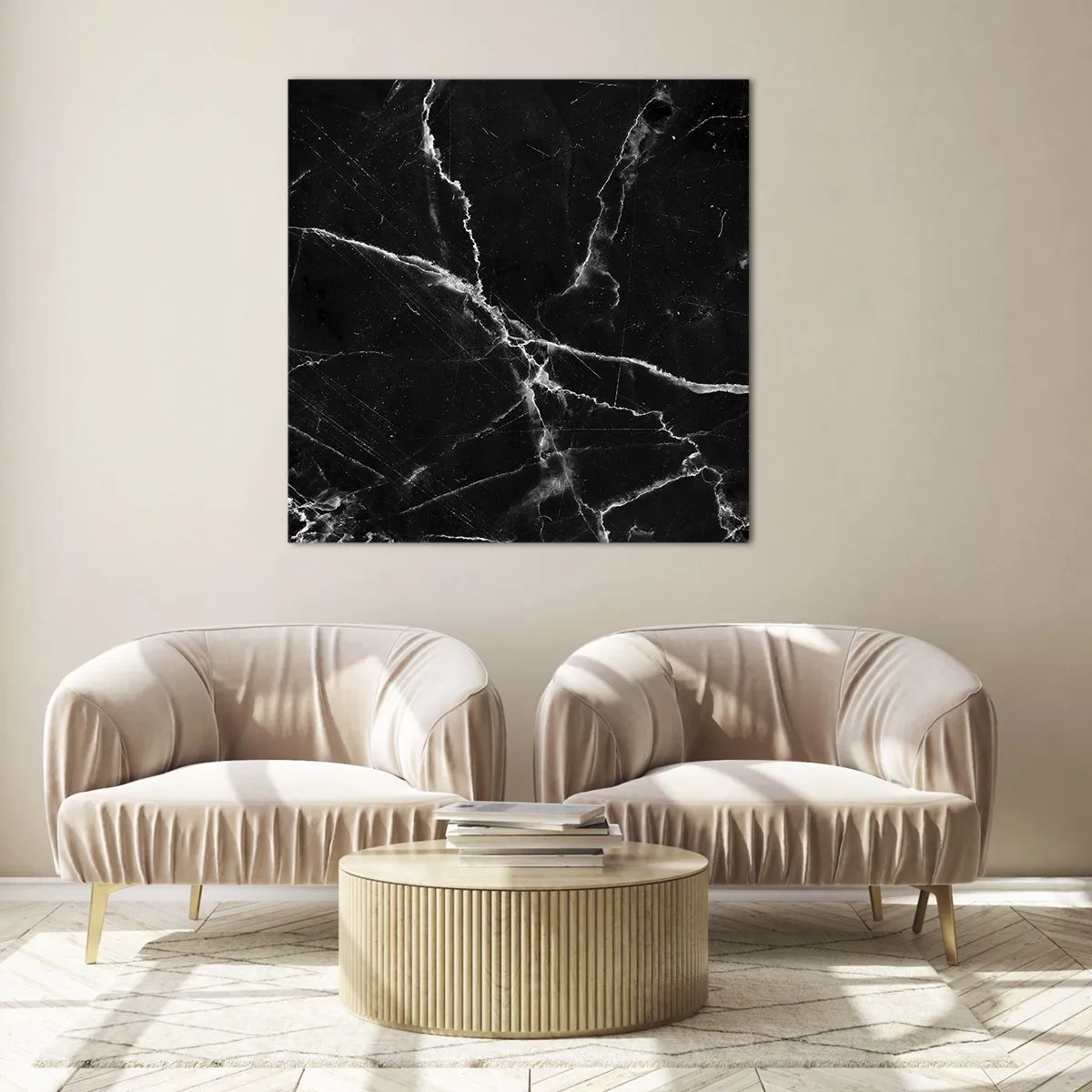 Glasbild - Bild auf glas - Geheimleben des Steins - 50x50 cm