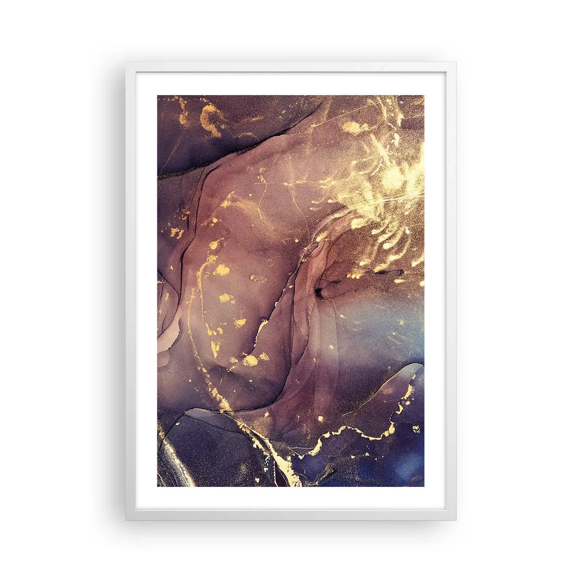 Poster in einem weißen Rahmen - Materie und Geist - 50x70 cm