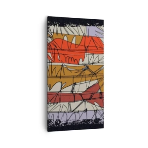 Bild auf Leinwand - Leinwandbild - Spontane Komposition - 55x100 cm