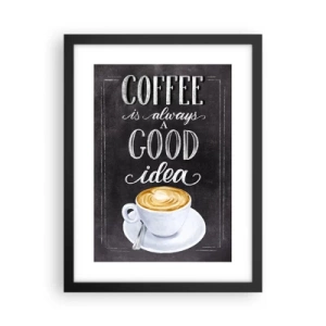 Poster in einem schwarzem Rahmen - Natürlich! - 30x40 cm