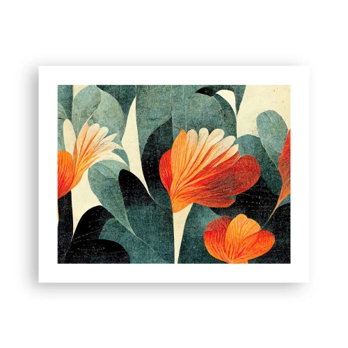 Poster - Hitze der Tropen und Kühle des Grüns - 50x40 cm