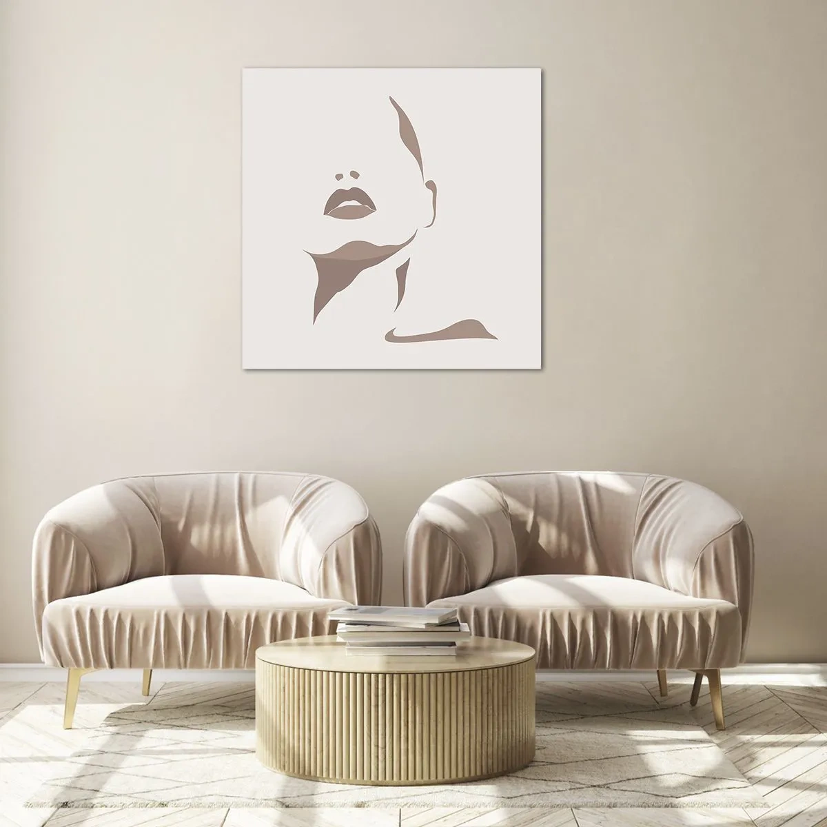 Glasbild - Bild auf glas - Aus Licht und Schatten - 40x40 cm