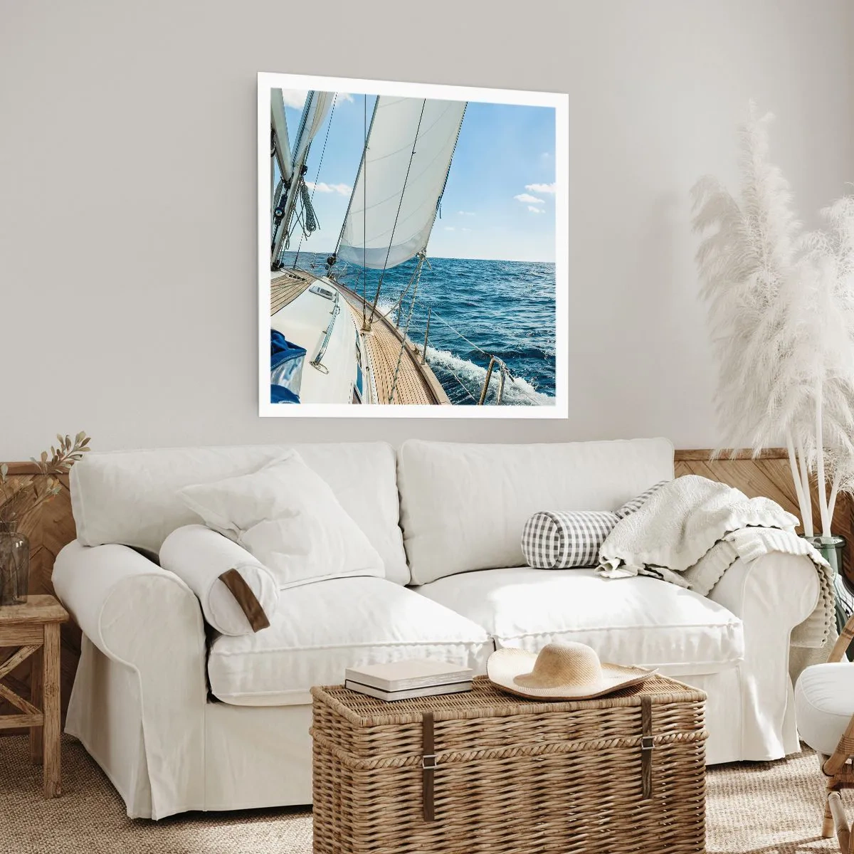 Poster - Ahoi, Abenteuer - 40x40 cm