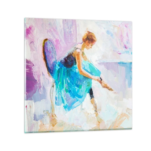 Glasbild - Bild auf glas - Unbeschreibliche Anmut, subtiler Charme - 40x40 cm