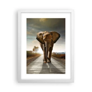 Poster in einem weißen Rahmen - Und schon gar nicht in einem Porzellanlager - 30x40 cm