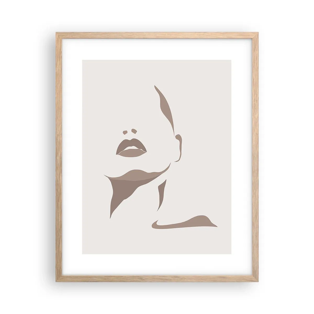 Poster in einem Rahmen aus heller Eiche - Aus Licht und Schatten - 40x50 cm