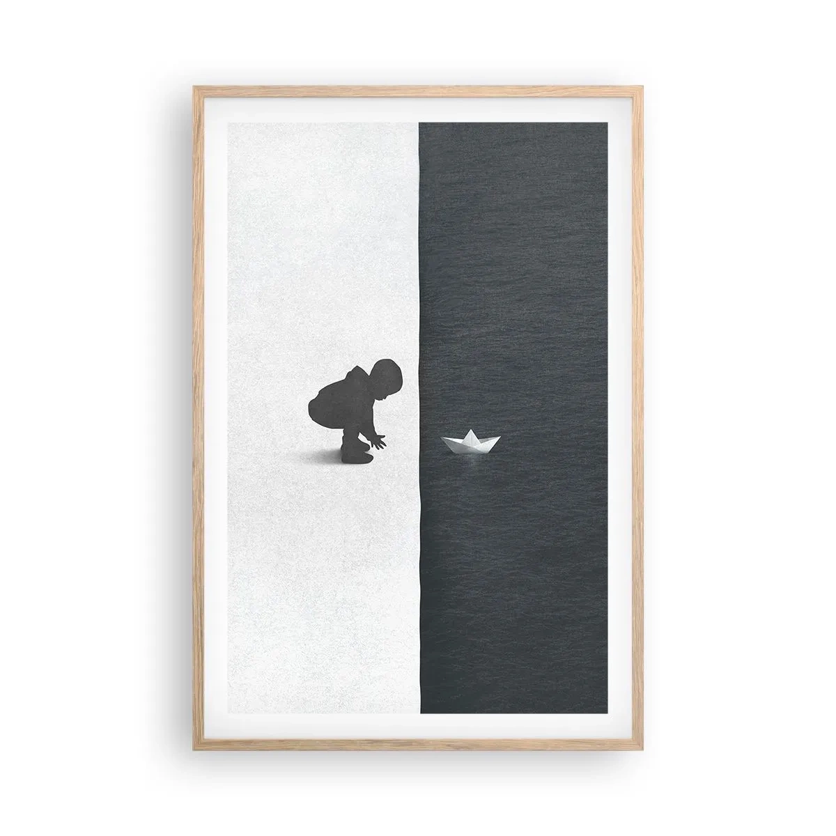 Poster in einem Rahmen aus heller Eiche - Tolle Expedition - 61x91 cm