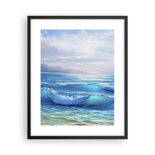 Poster in einem schwarzem Rahmen - Es bringt Erleichterung - 40x50 cm