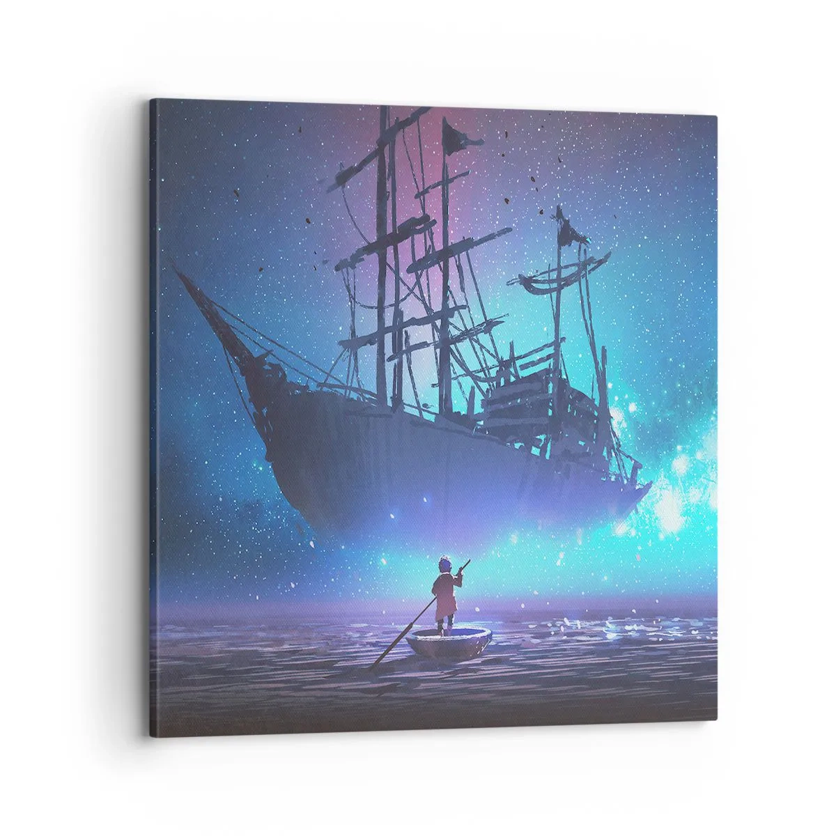 Bild auf Leinwand - Leinwandbild - Begegnung mit dem Mythos des Meeres - 70x70 cm