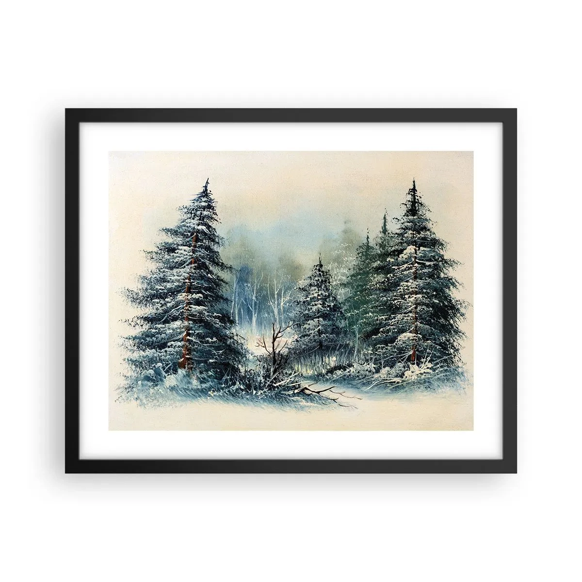 Poster in einem schwarzem Rahmen - Bereit für Weihnachten - 50x40 cm