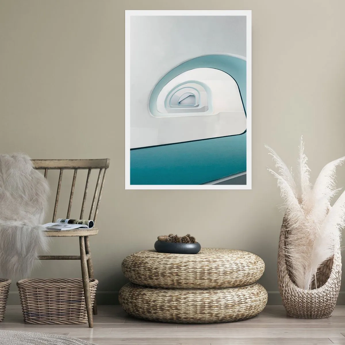 Poster - Bis zum Ende des Blaus - 40x50 cm