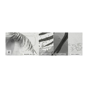 Fototapetenmuster Standard Eco - Subtile Exotik der Natur - Minimalismus, Botanisch, Blatt - 100x30 cm