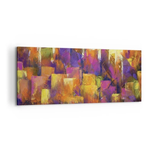 Bild auf Leinwand - Leinwandbild - Metropolitische Komposition - 100x40 cm