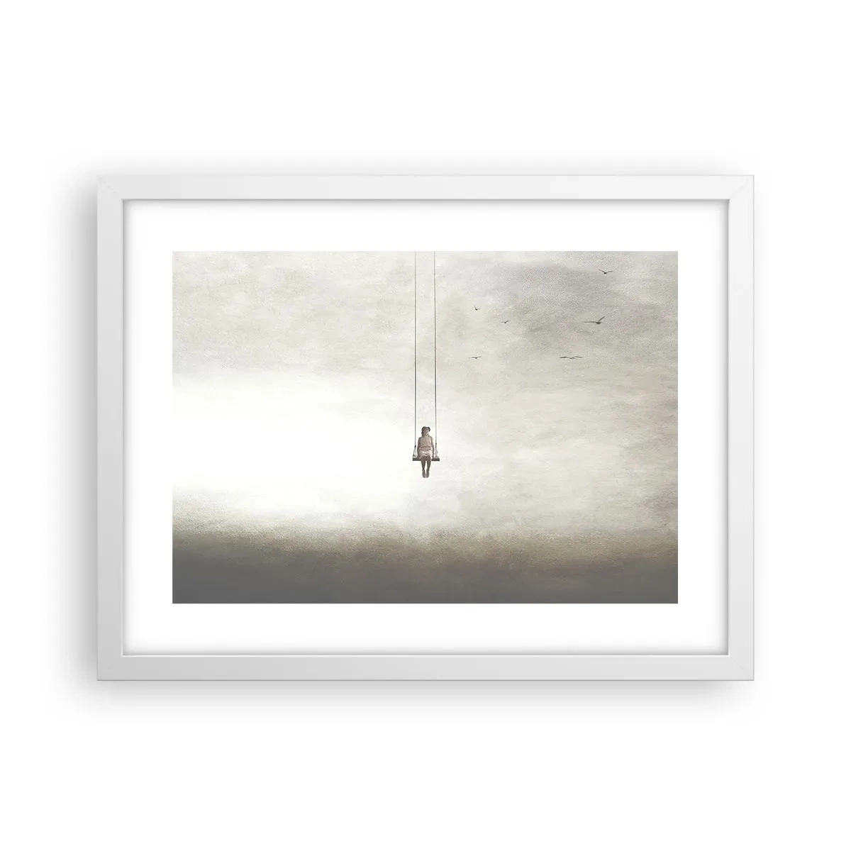 Poster in einem weißen Rahmen - Ein Kind in uns - 40x30 cm