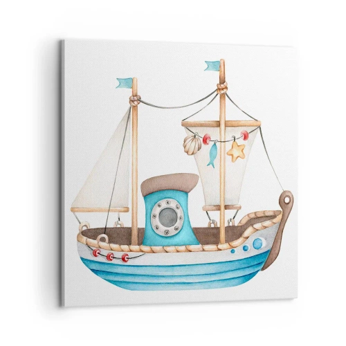 Bild auf Leinwand - Leinwandbild - Ahoi, Abenteuer! - 60x60 cm