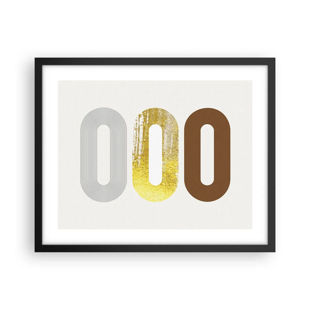 Poster in einem schwarzem Rahmen - Oooh! - 50x40 cm