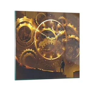 Glasbild - Bild auf glas - An der Quelle der Zeit - 30x30 cm