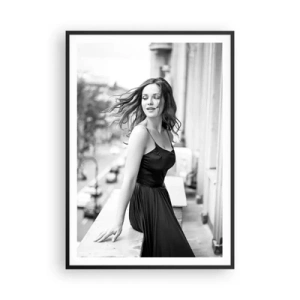 Poster in einem schwarzem Rahmen - Bestimmt ein Pariser - 70x100 cm