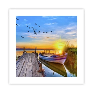 Poster - Bis morgen - 40x40 cm