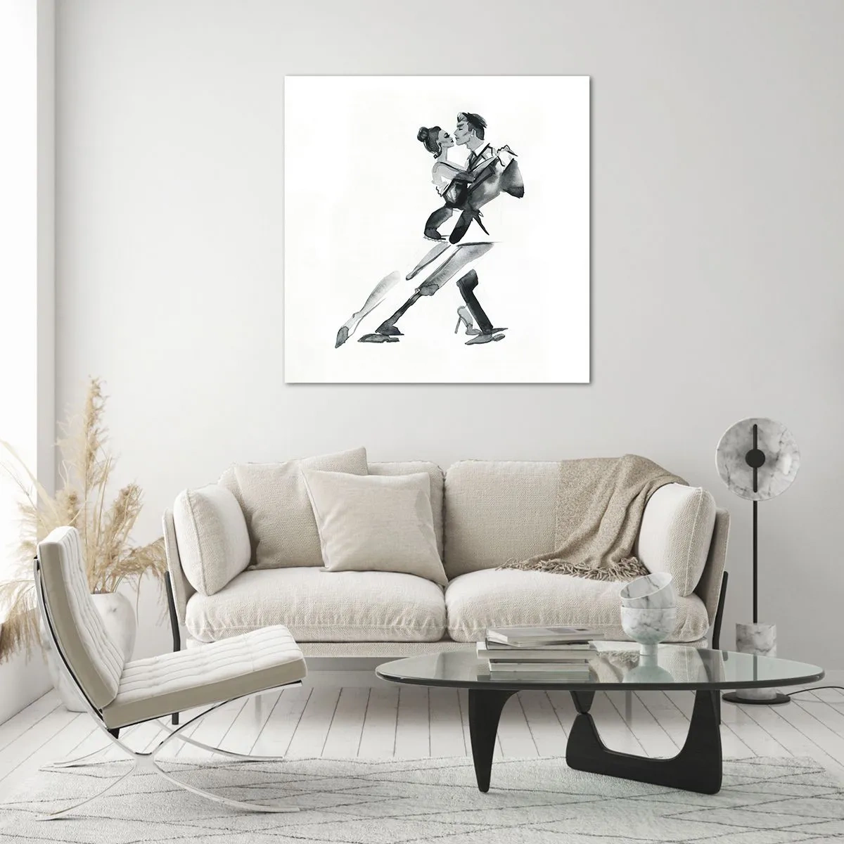 Glasbild - Bild auf glas - In einem Schlag - 50x50 cm