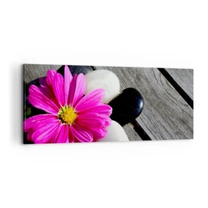 Bild auf Leinwand - Leinwandbild - Ruhe auf dem Pier - 100x40 cm