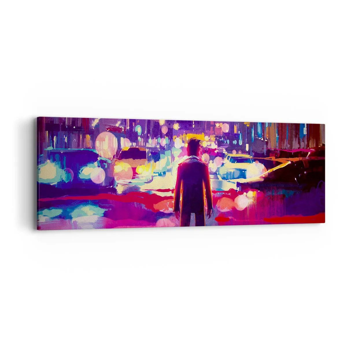 Bild auf Leinwand - Leinwandbild - Eingetaucht in das Licht - 90x30 cm