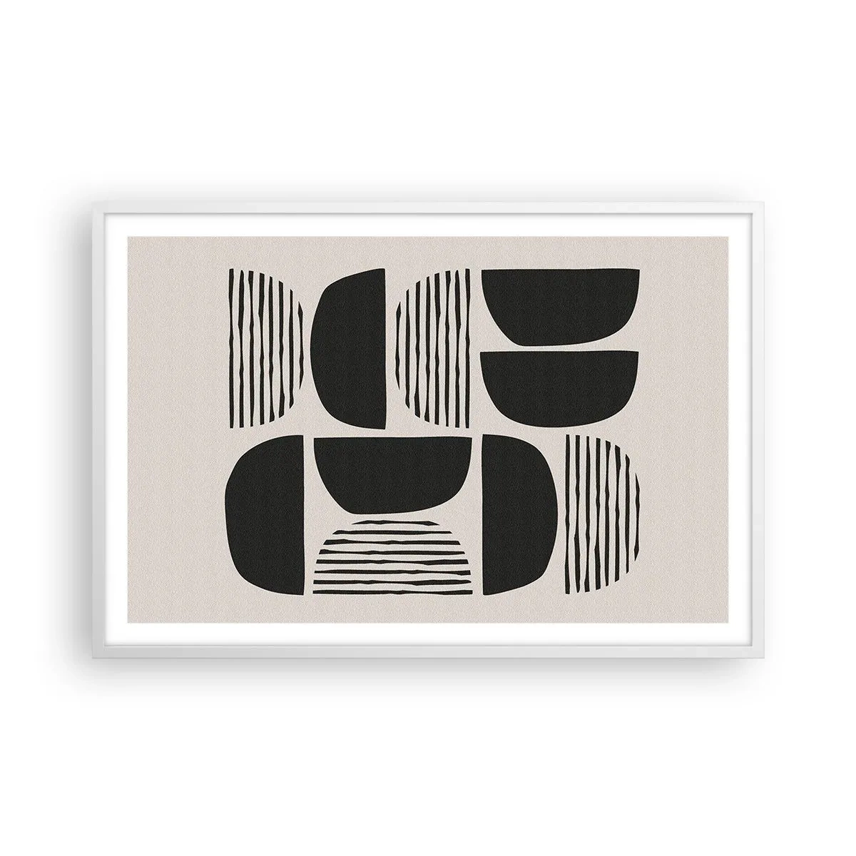 Poster in einem weißen Rahmen - Halbherzige Deals - 91x61 cm