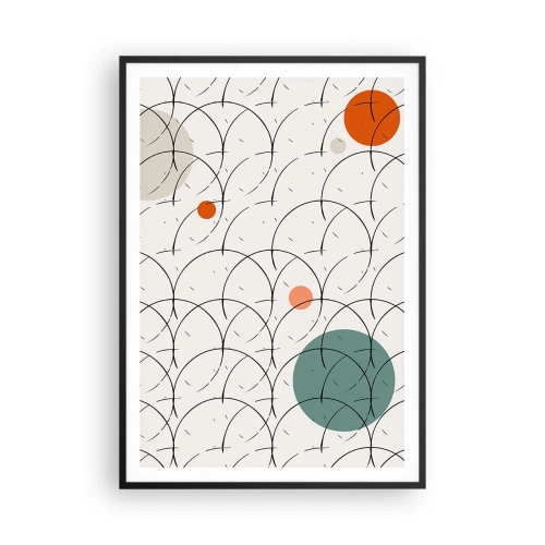 Poster in einem schwarzem Rahmen - Im Pop-Art-Geist - 70x100 cm