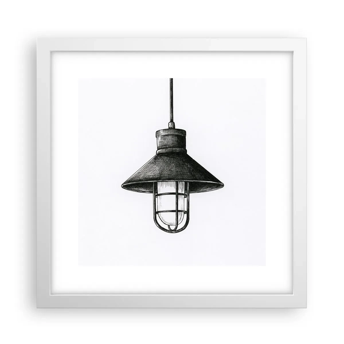 Poster in einem weißen Rahmen - Wie vor Jahren… - 30x30 cm