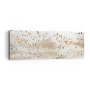 Bild auf Leinwand - Leinwandbild - Es ist schon die Zeit… - 90x30 cm