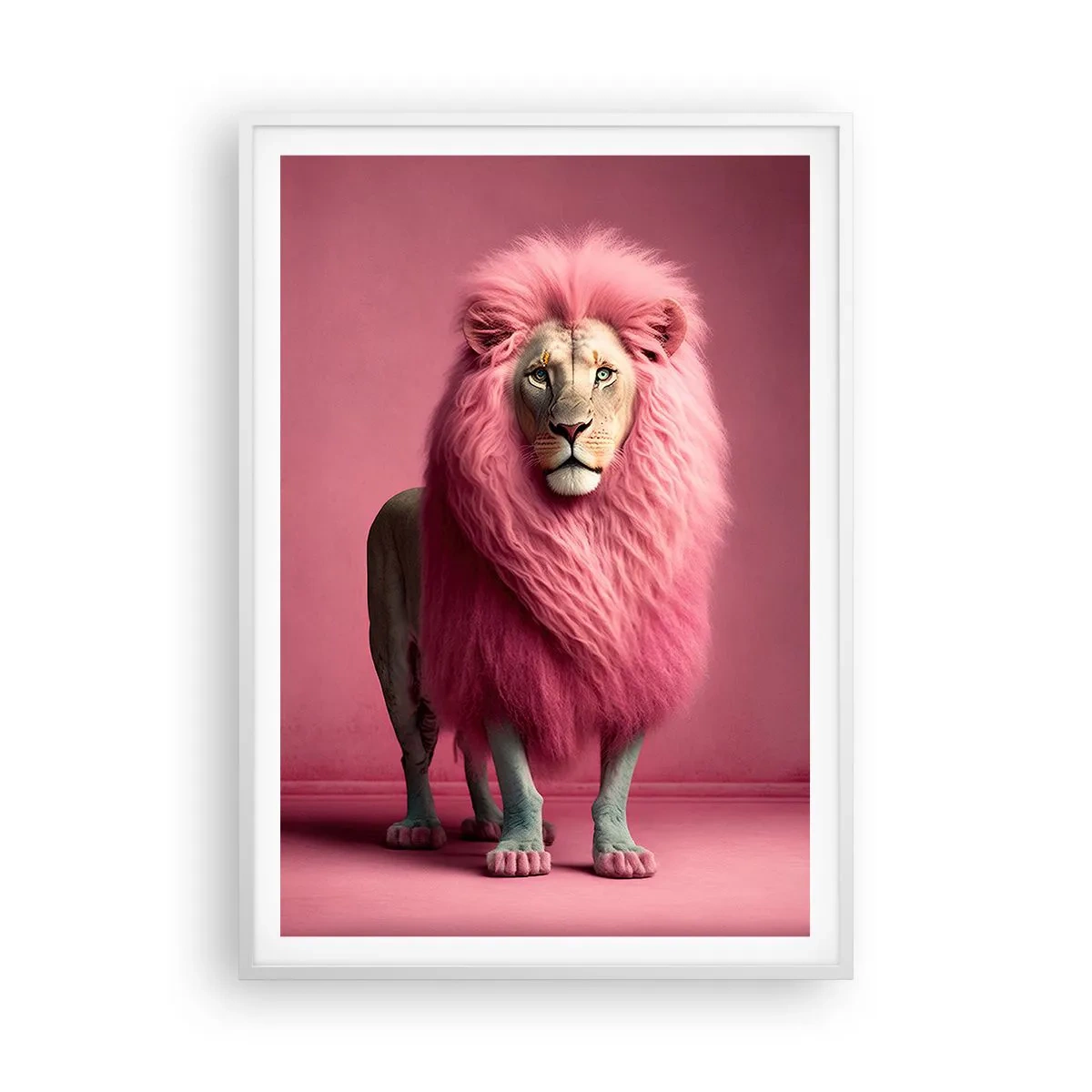 Poster in einem weißen Rahmen - Und du hast keine Angst mehr - 70x100 cm