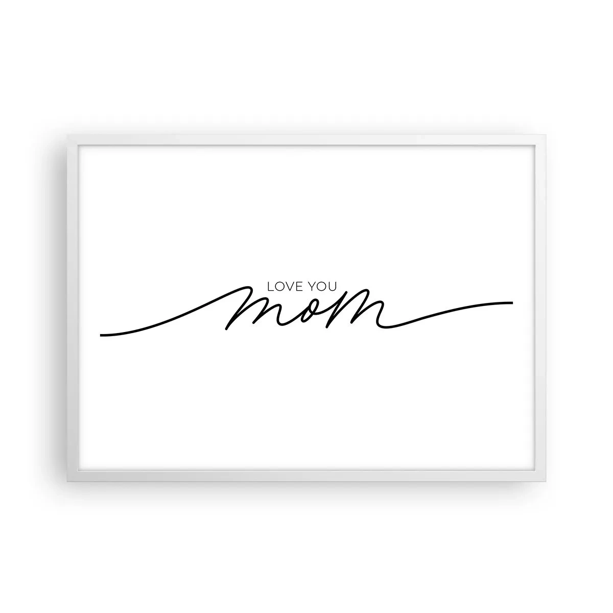 Poster in einem weißen Rahmen - Große Emotionen - 70x50 cm