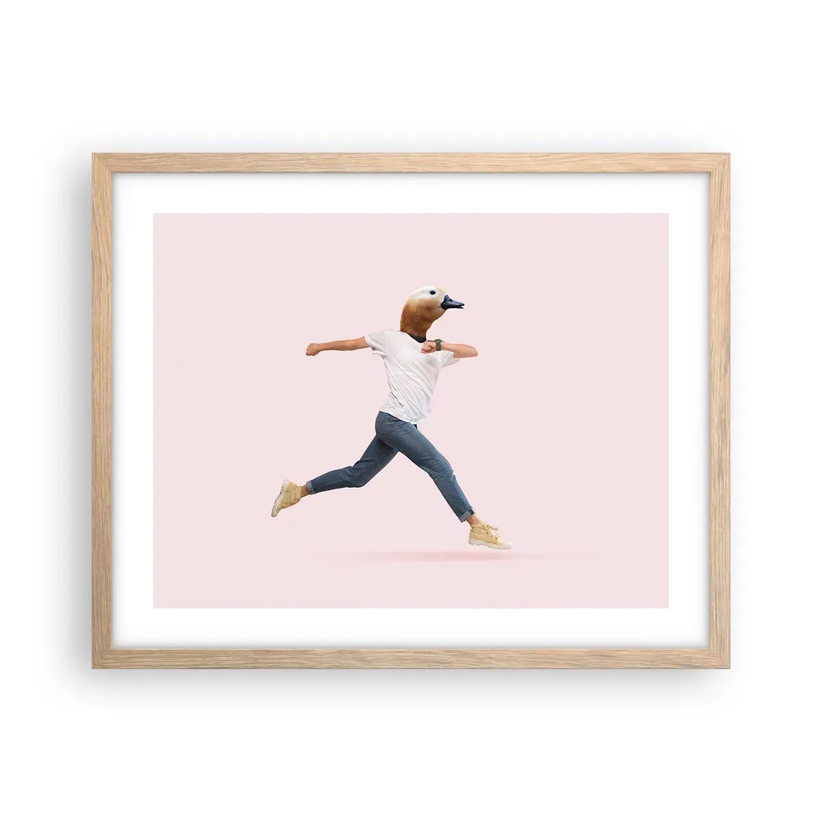 Poster in einem Rahmen aus heller Eiche - Eine Prise Absurdität - 50x40 cm