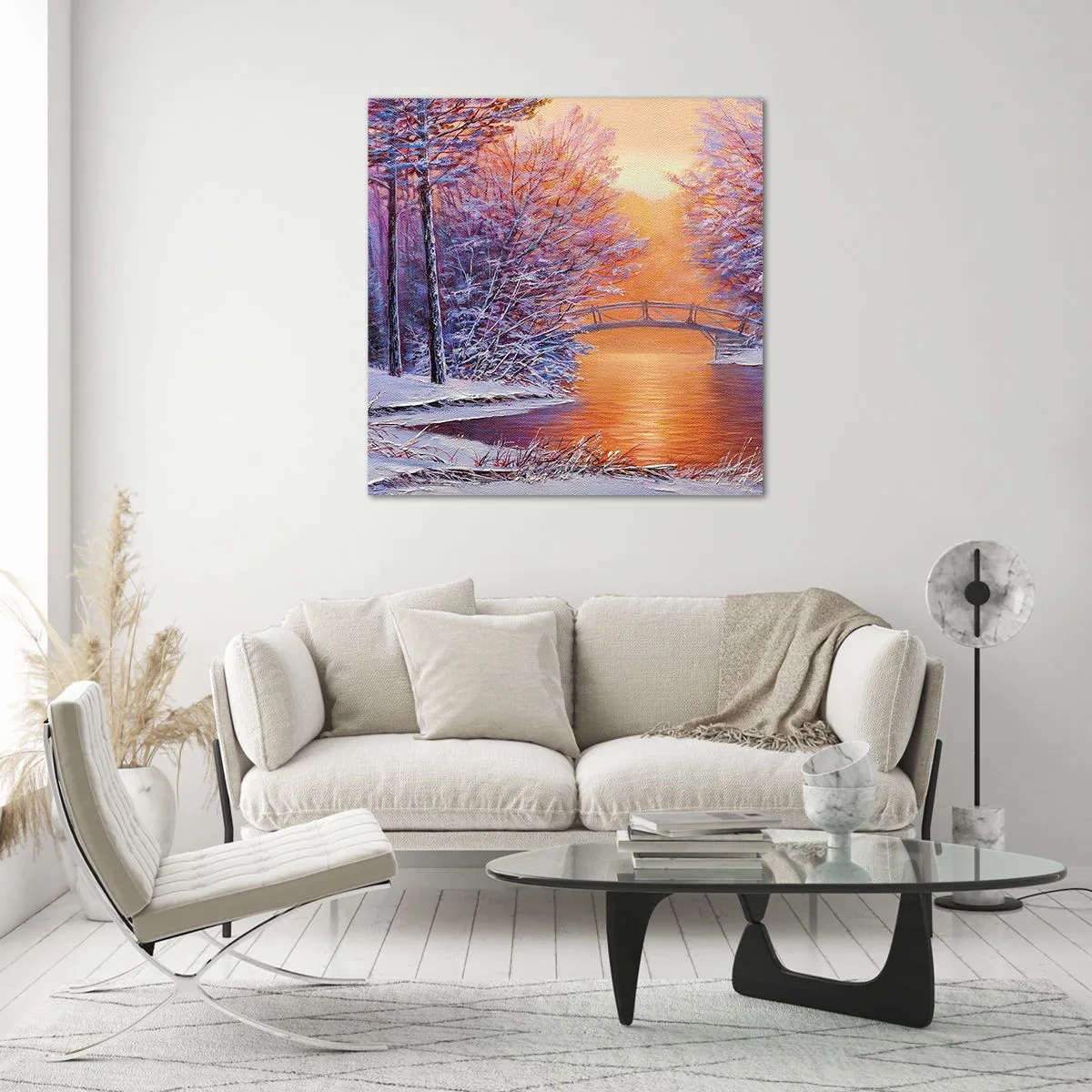 Glasbild - Bild auf glas - Treffen wir uns hier - 60x60 cm