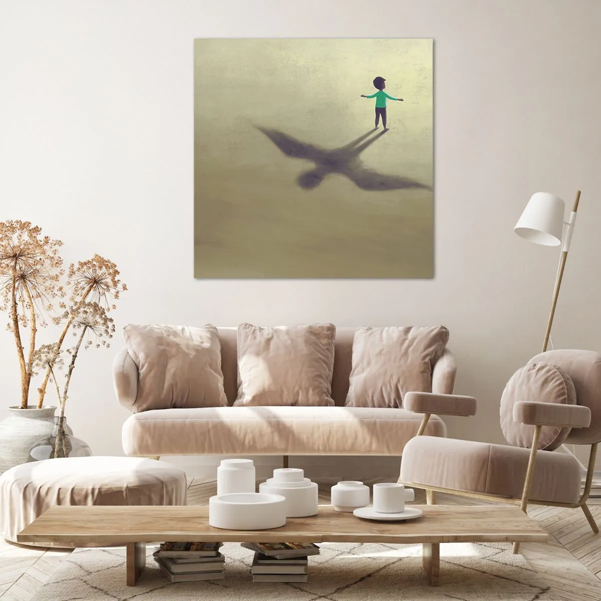 Bild auf Leinwand - Leinwandbild - Der Held der Zukunft - 30x30 cm