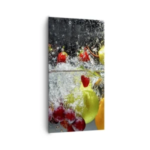 Bild auf Leinwand - Leinwandbild - Fruchterfrischung - 65x120 cm