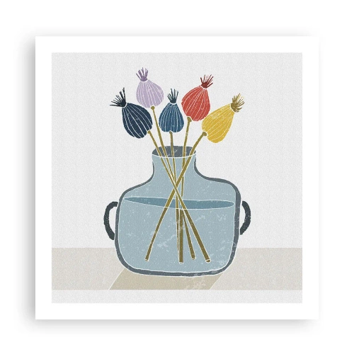 Poster - Es ist mucksmäuschenstill - 60x60 cm