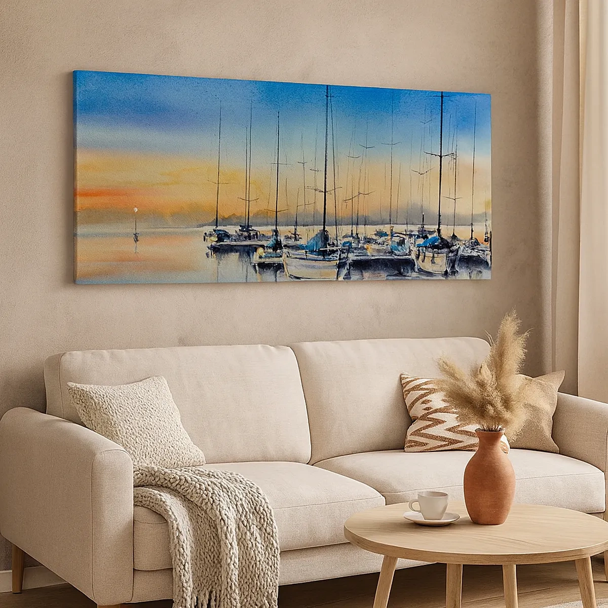 Bild auf Leinwand - Leinwandbild - Ende eines guten Tages - 30x30 cm