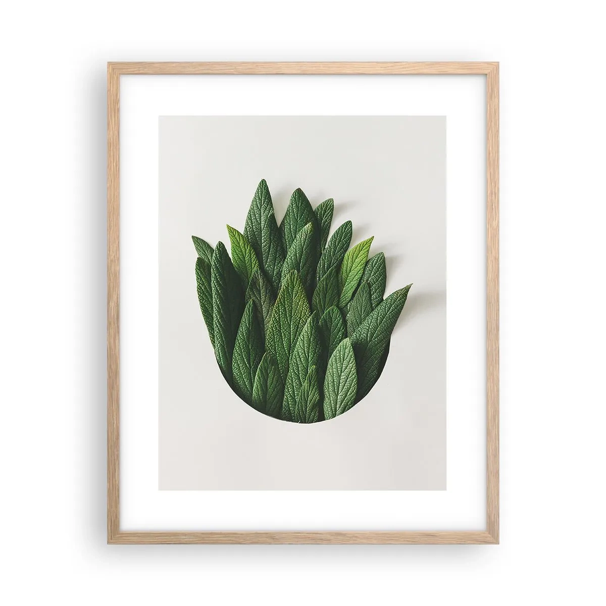 Poster in einem Rahmen aus heller Eiche - Ungebremste Neugier - 40x50 cm