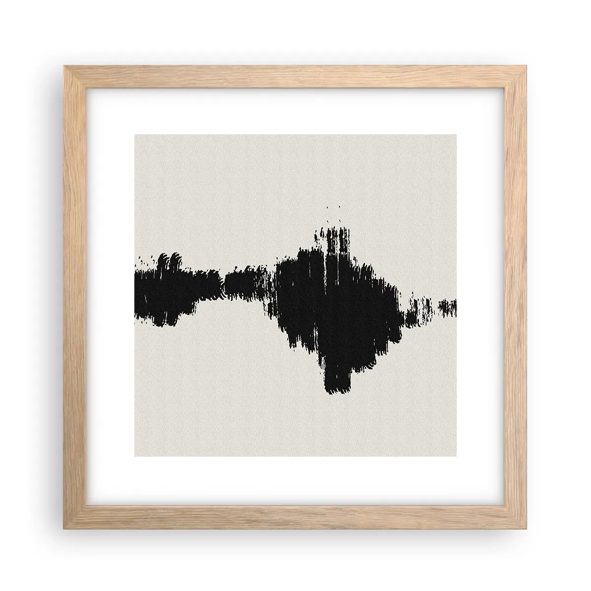 Poster in einem Rahmen aus heller Eiche - Schwingungen der Fantasie - 30x30 cm