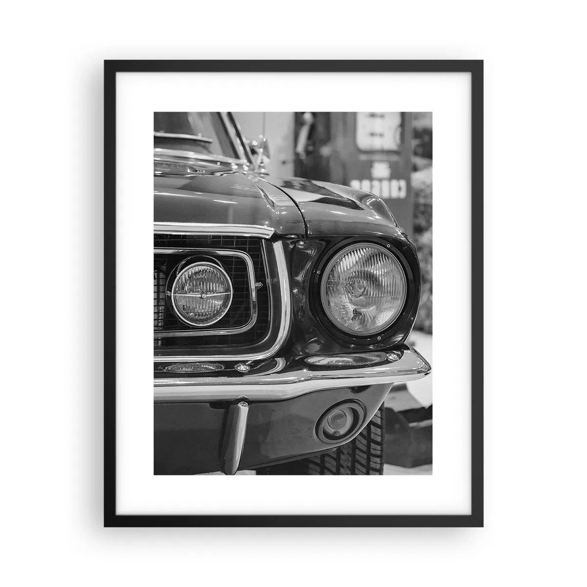 Poster in einem schwarzem Rahmen - Wilder Ritt - 40x50 cm
