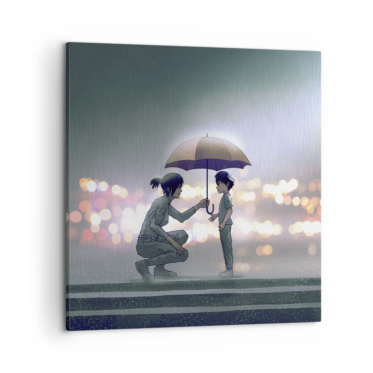 Bild auf Leinwand - Leinwandbild - Und jetzt ist alles in Ordnung - 50x50 cm