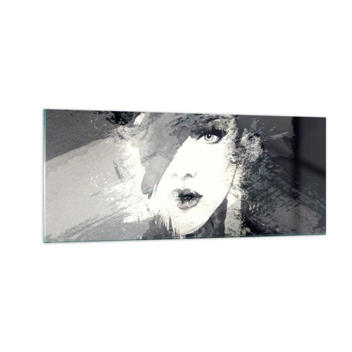 Glasbild - Bild auf glas - Hinter einem grauen Schleier - 100x40 cm